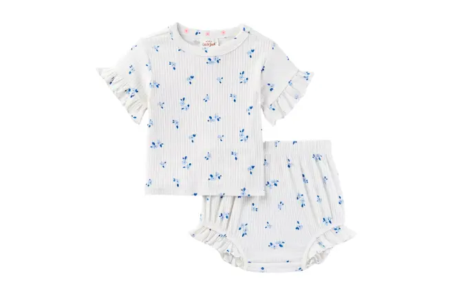 Baby Girls' Ribbed Top & Bottom Set - Cat & Jack™ mobile